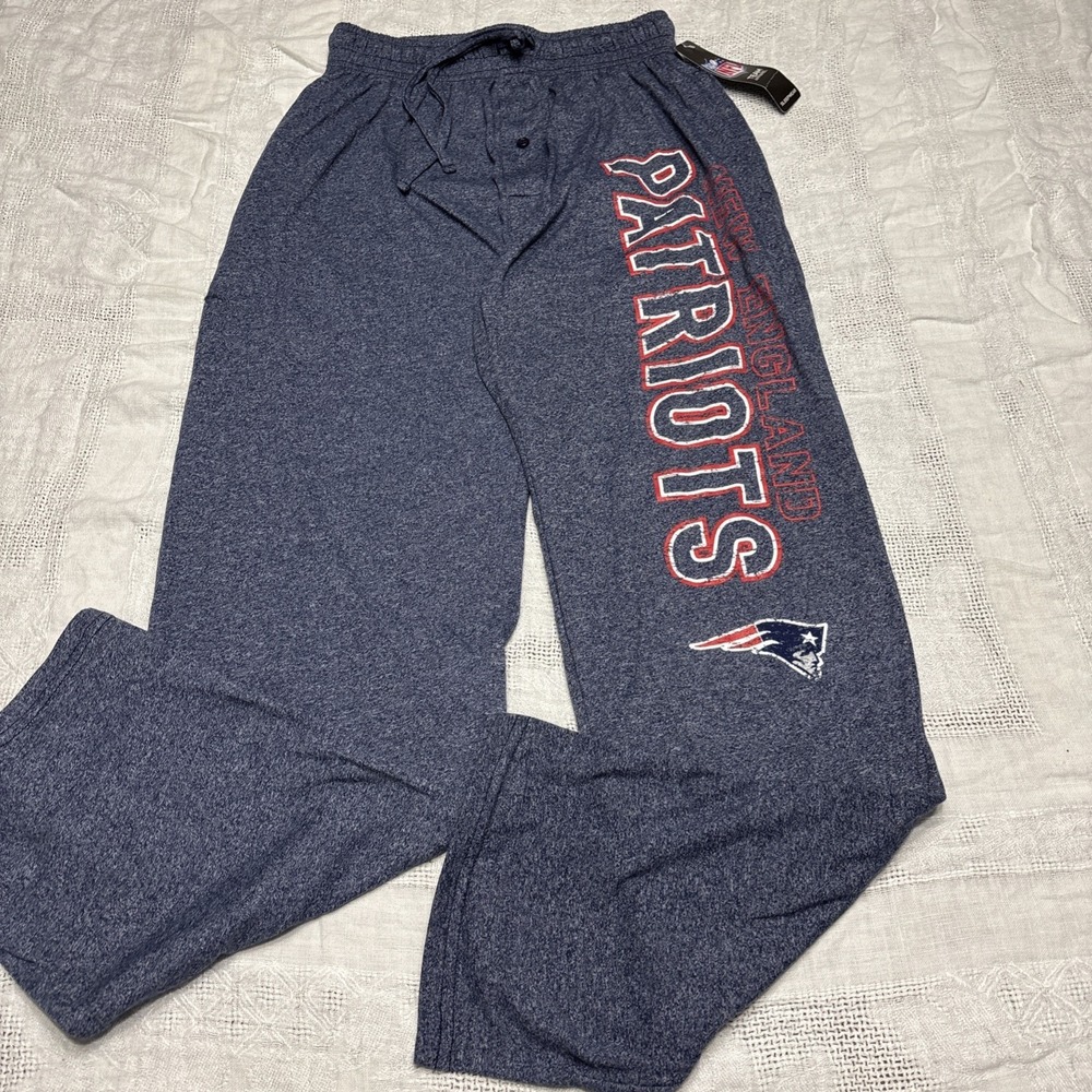 NWT Men's NFL Team Apparel NEW ENGLAND PATRIOTS Pajama Pants Sleepwear Small